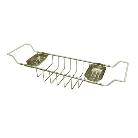 Kingston Brass Tub Shelf, Brushed Nickel CC2158